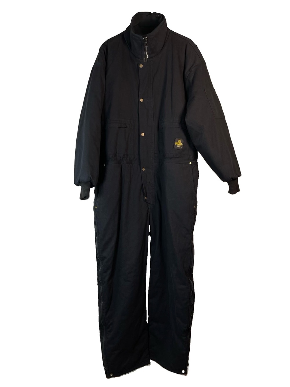 Refrigiwear ComfortGuard Mens 2X XXL Black Insulated Puffer One-Piece Coveralls